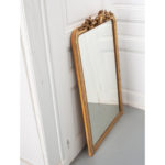 French Petite Giltwood Louis Philippe Style Mantle Mirror
