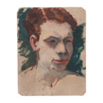 French Vintage Abstract Portrait