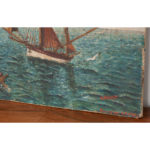 French Vintage Seascape Painting