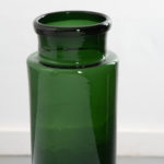 French Green Glass Jar  Picking Jar