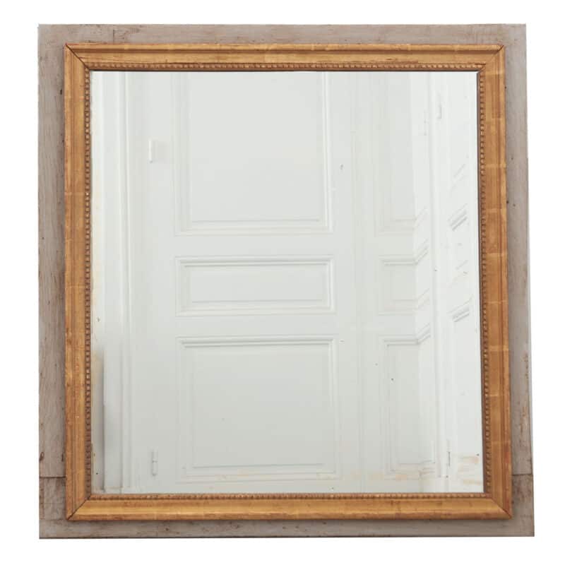 French 19th Century Square Mirror