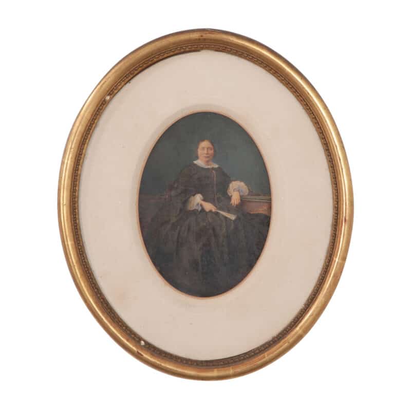 French 19th Century Giltwood Framed Portrait