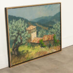 French Vintage Landscape Painting by Edouard Planchais