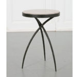 Reproduction Iron & Marble Side Table