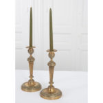 Pair of Heavy Brass 19th Century French Candles Holders