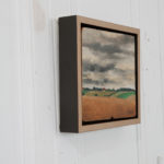 French Vintage Landscape Painting in New Frame