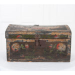 French 18th Century Painted Coffer from Normandy