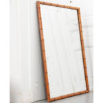 French Vintage Faux Bamboo Mirror