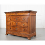 French 19th Century Burl Walnut Louis Philippe Commode