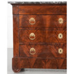 French 19th Century Flame Mahogany Commode