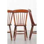 Set of 5 English 19th Century Oak Dining Chairs