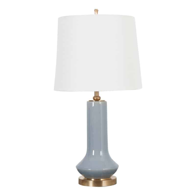 Blue Glazed Table Lamp