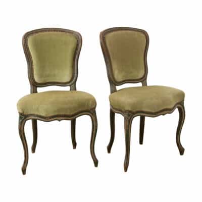18th Century Pair of French Louis XV Style Chairs