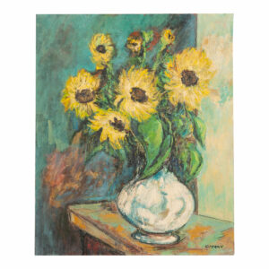 French Century Still Life of Sunflowers