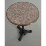 Reproduction French Iron and Marble Bistro Table