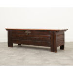 French 18th Century Solid Oak Coffer