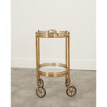 French 20th Century Brass Bar Cart
