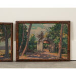 Pair of French Vintage Framed Landscapes
