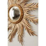 French Vintage Gold Starburst Mirror
