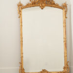French Gold Gilt Louis XV Mantle Mirror