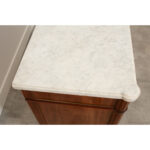 French 19th Century Mahogany Louis XVI Style Marble Top Enfilade