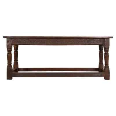 French 18th Century Solid Oak Refectory Table