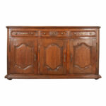 French 19th Century Carved Oak Enfilade