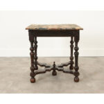 French 18th Century Oak Table with Tapestry Top