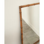 French Faux Bamboo Pine Mirror