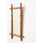 French 19th Century Faux Bamboo Mirror