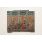 Dutch 18th Century Panel with Painted Paper