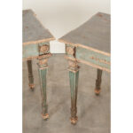 French Pair of Painted Louis XVI Style Consoles