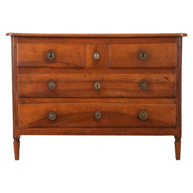 French 19th Century Solid Walnut Commode