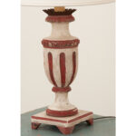 French Vintage Painted Urn Lamp
