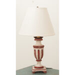 French Vintage Painted Urn Lamp