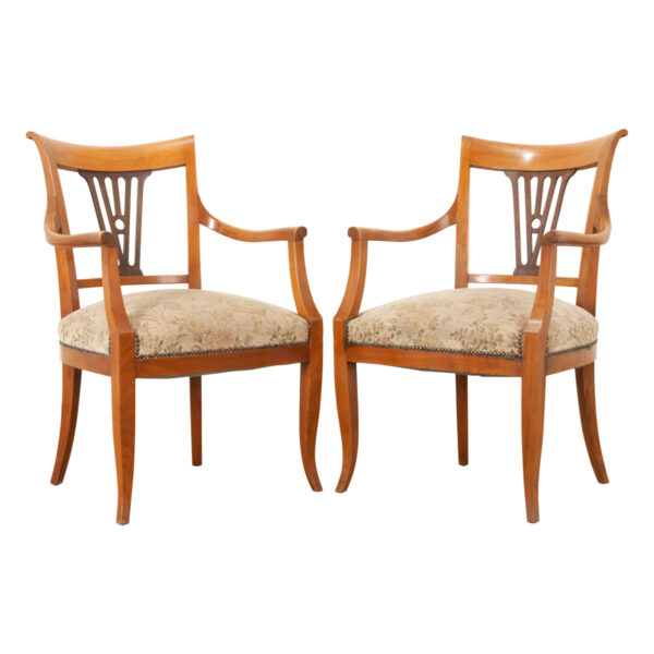 Dutch Pair of 19th Century Arm Chairs