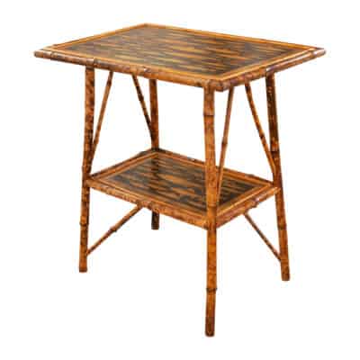 English Bamboo Decoupage Table