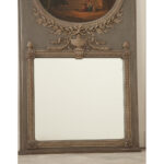French 19th Century Painted & Carved Trumeau