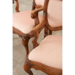 Set of 4 Vintage Italian Rococo Arm Chairs