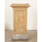 French 19th Century Faux Marble Pedestal