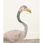 English Painted Stone Flamingo