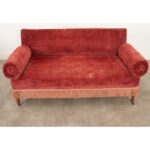 English 19th Century Velvet Sofa