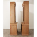 Pair of 19th Century Bleached Oak Bookcases