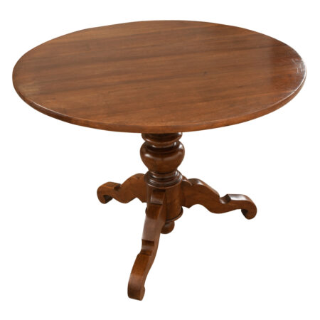 French Walnut Pedestal Breakfast Table