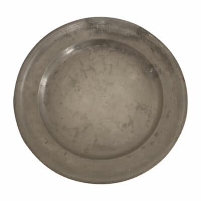 French 19th Century Large Pewter Plate