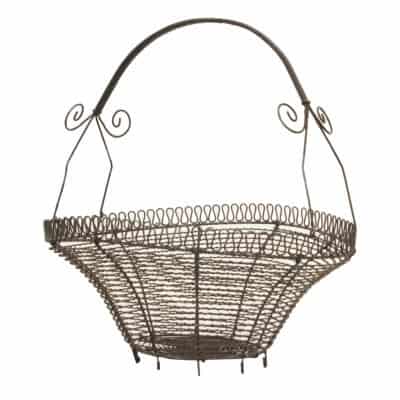English 19th Century Wire Basket