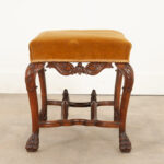 French 19th Century Upholstered Mahogany Stool