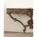 Italian Rococo Painted & Marble Console