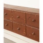 English 19th Century Painted Pine Console of Drawers