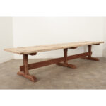 French Massive Trestle Dining Table